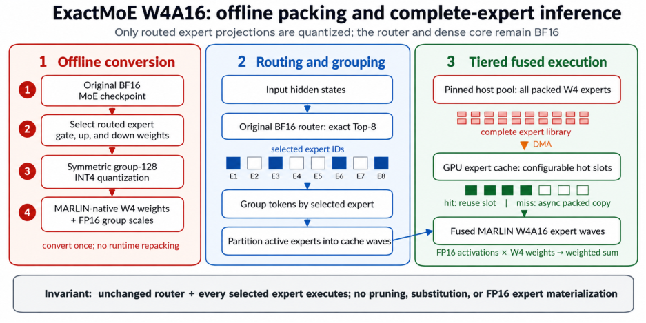 Representative image for Every Expert Counts: ExactMoE for Memory-Efficient W4A16 Inference