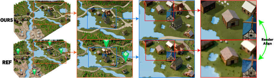 Representative image for Recursive Code World Models: Building Complex Worlds through Recursive Scene Programs