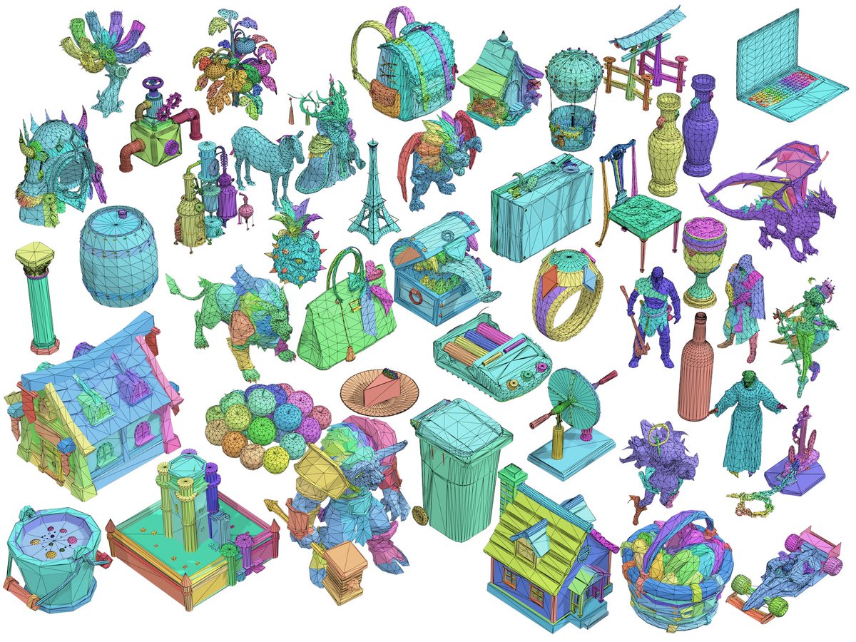 Representative image for RT by @_akhaliq: Meshy T2 A fast native mesh generation framework using flow matching that produces…