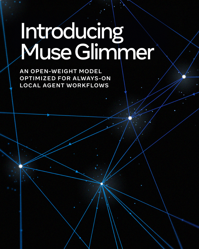 Representative image for RT by @ylecun: Introducing Muse Glimmer, an open-weight 30B-parameter model optimized for local…